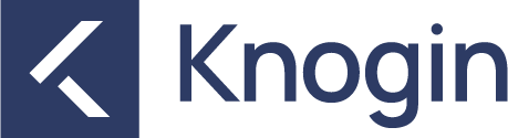 Knogin Dark Text Logo on light background