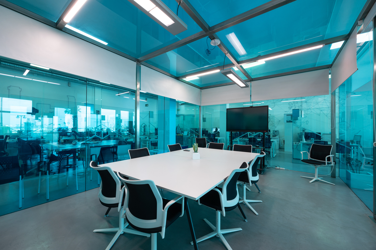 A clean and modern office environment, representing professionalism and innovation.